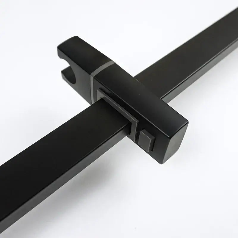 Modern matte black shower slider rail set bathroom rainhead
