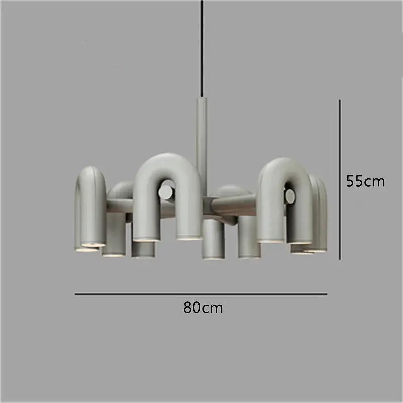 Modern matte black & silver tube wall lamp bedroom sconce
