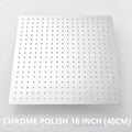 Modern matte black square rainfall shower head bathroom fixture