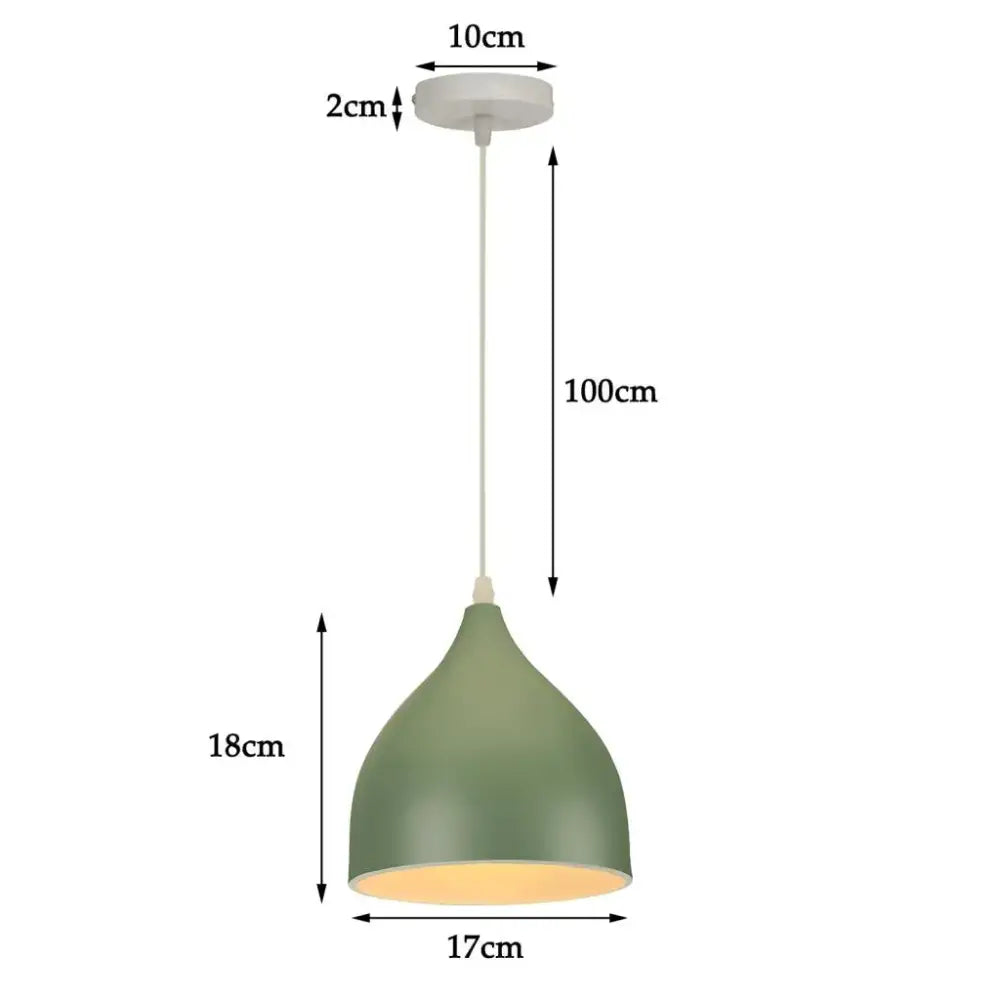 Modern matte colorful nordic pendant light for kitchen and dining room