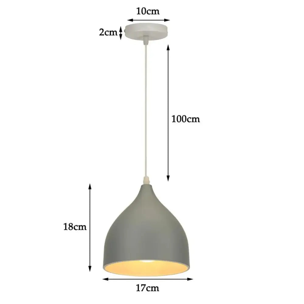 Modern matte colorful nordic pendant light for kitchen and dining room