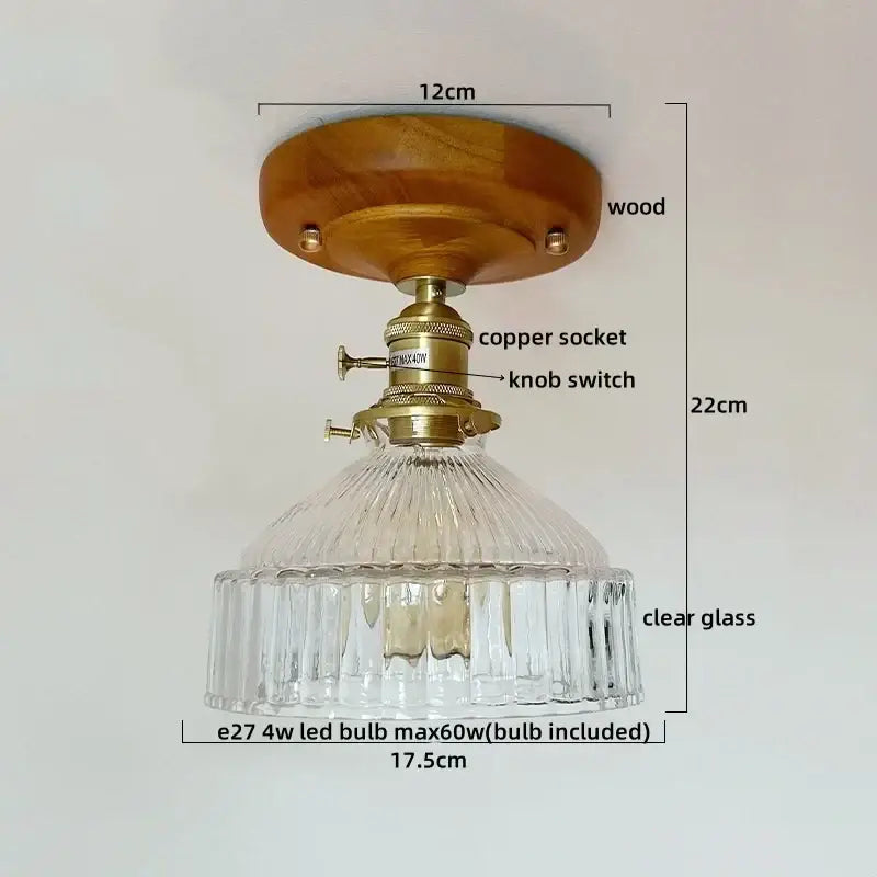 Modern matte dome ceiling lamp with led wood canopy living room