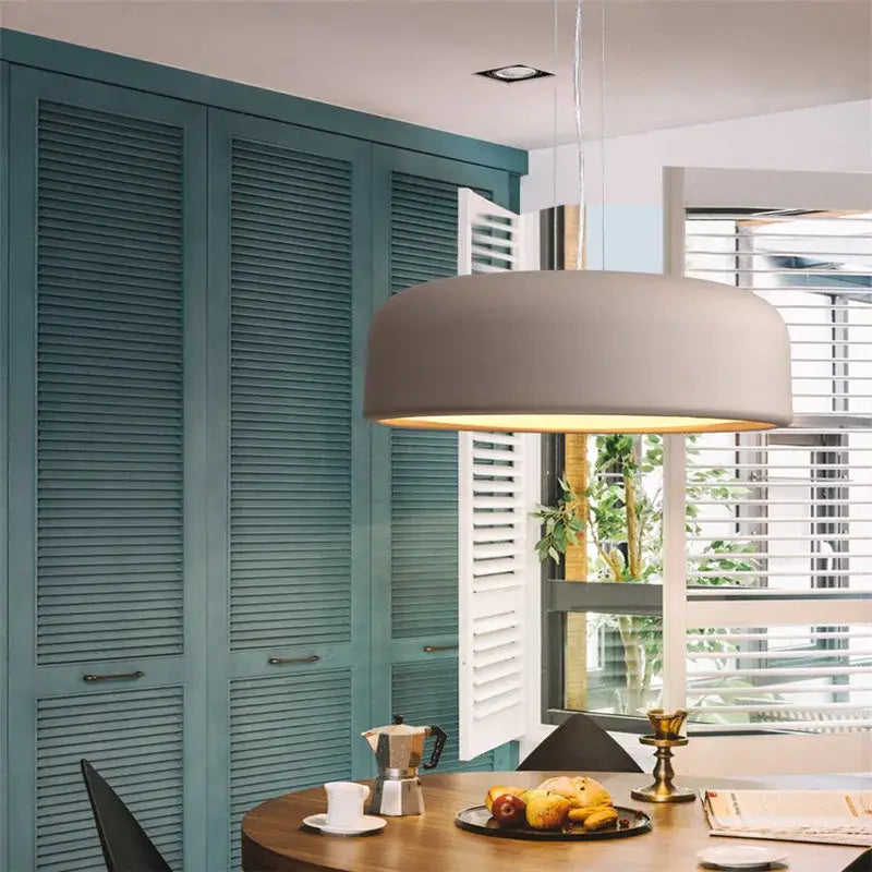 Modern matte green macaron ceiling chandelier living room light