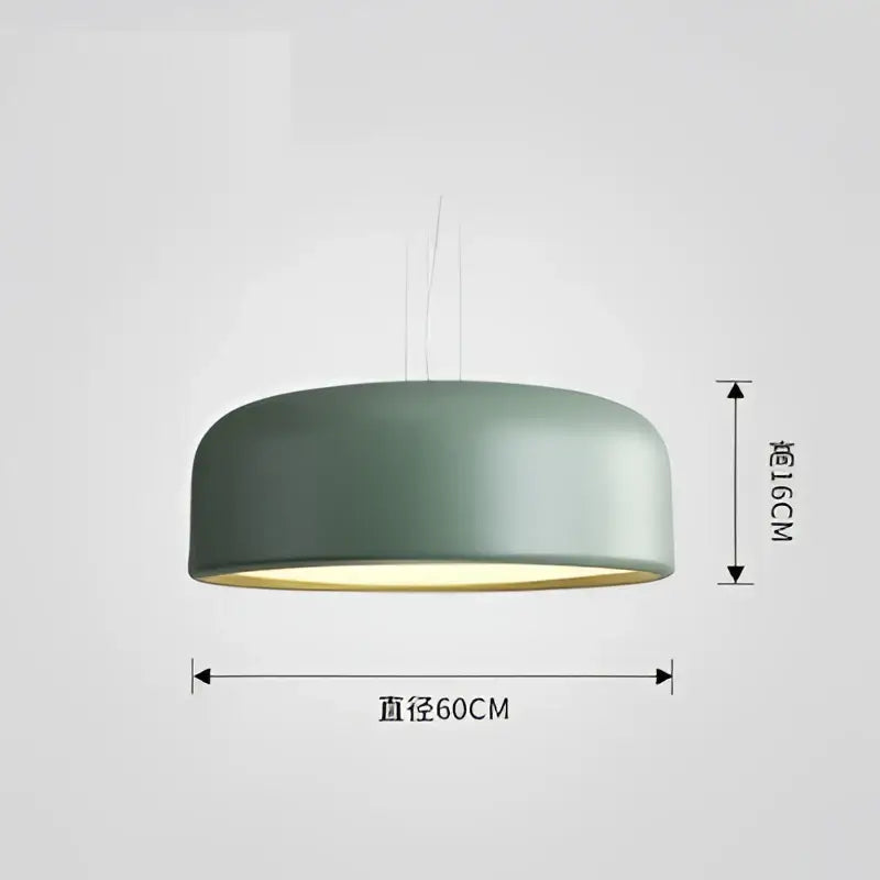 Modern matte green macaron ceiling chandelier living room light