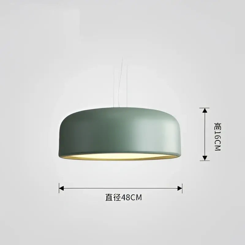Modern matte green macaron ceiling chandelier living room light