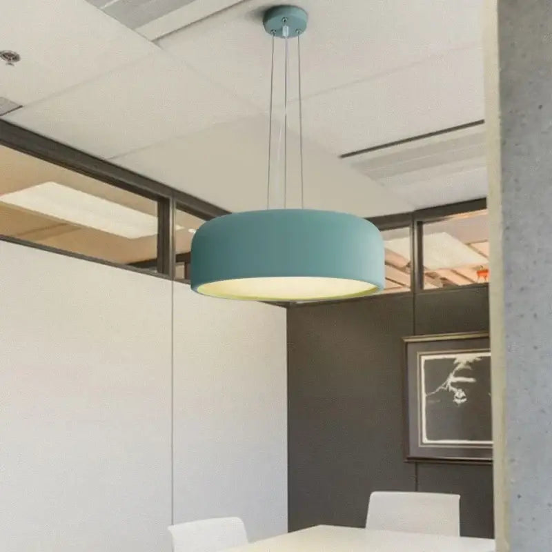 Modern matte green macaron ceiling chandelier living room light