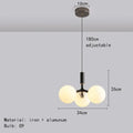 Modern matte red decorbites glass ball pendant – living room lighting fixture
