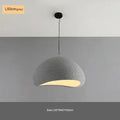 Modern matte white industrial wind chandelier bedroom pendant light