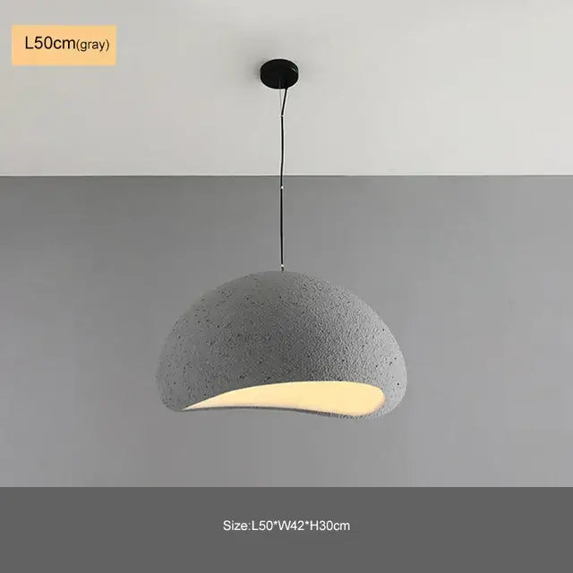 Modern matte white industrial wind chandelier bedroom pendant light