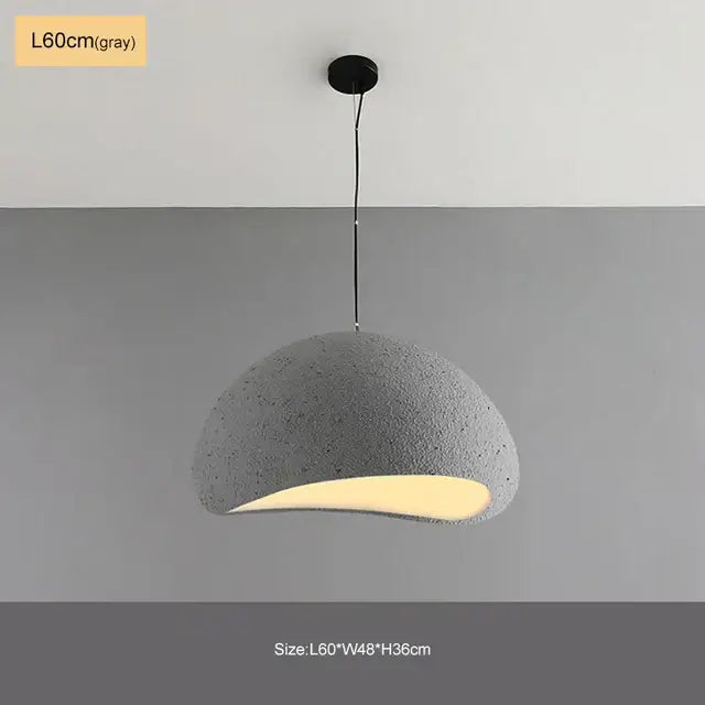 Modern matte white industrial wind chandelier bedroom pendant light