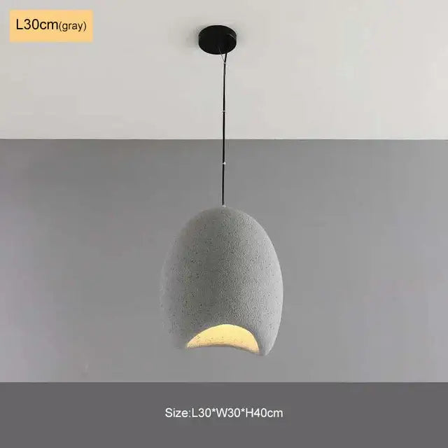 Modern matte white industrial wind chandelier bedroom pendant light