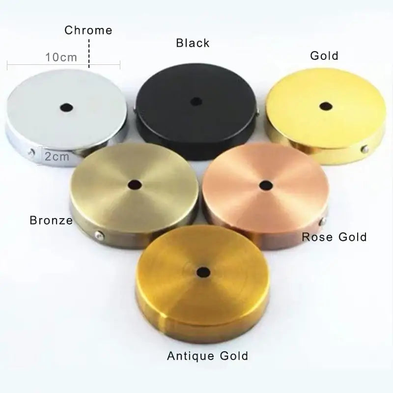 Modern metal 10cm ceiling base for living room pendant lights