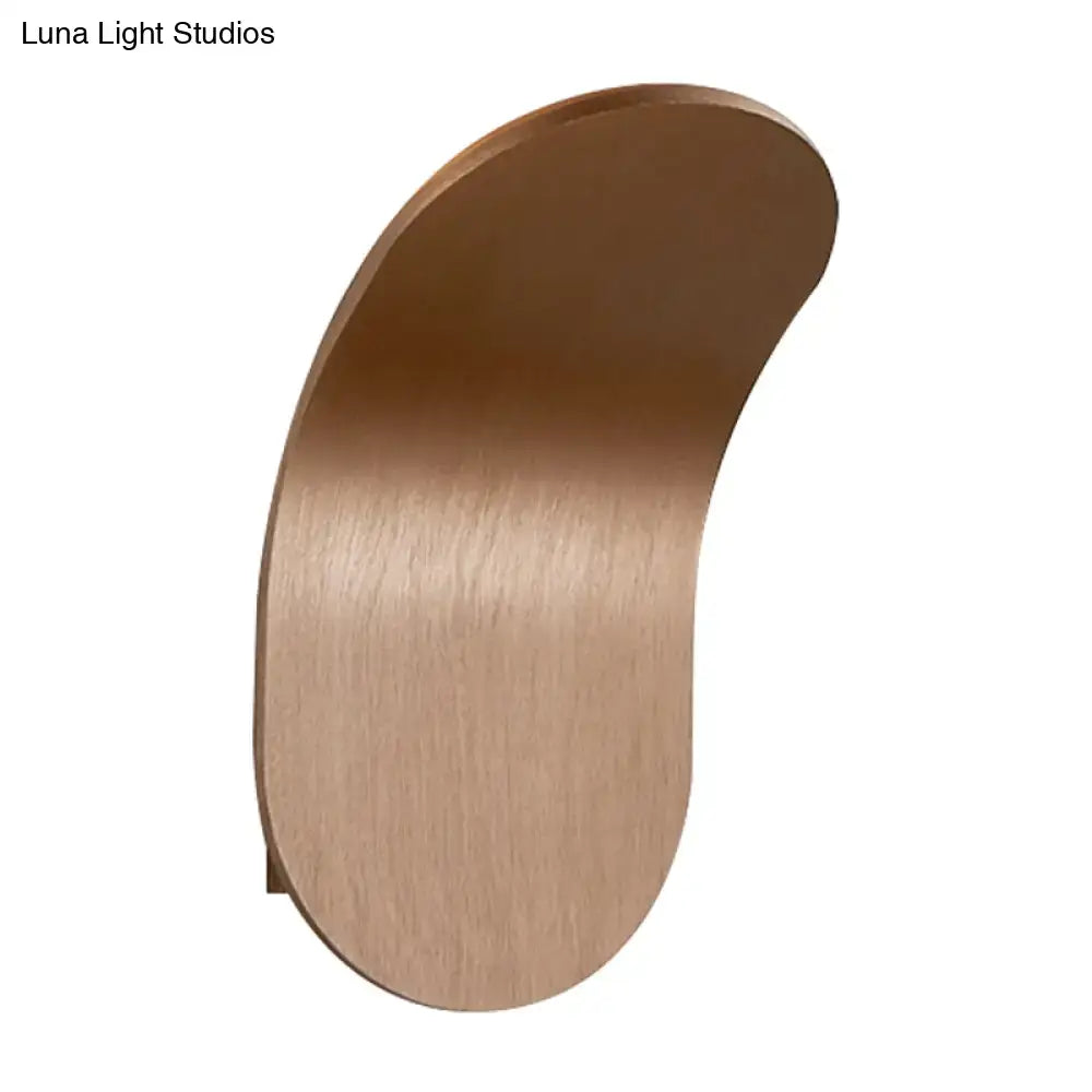 Modern metal bracket wall light – bedroom black gold coffee finish