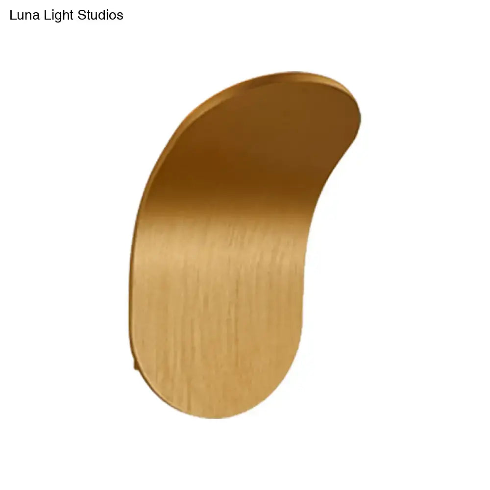 Modern metal bracket wall light – bedroom black gold coffee finish