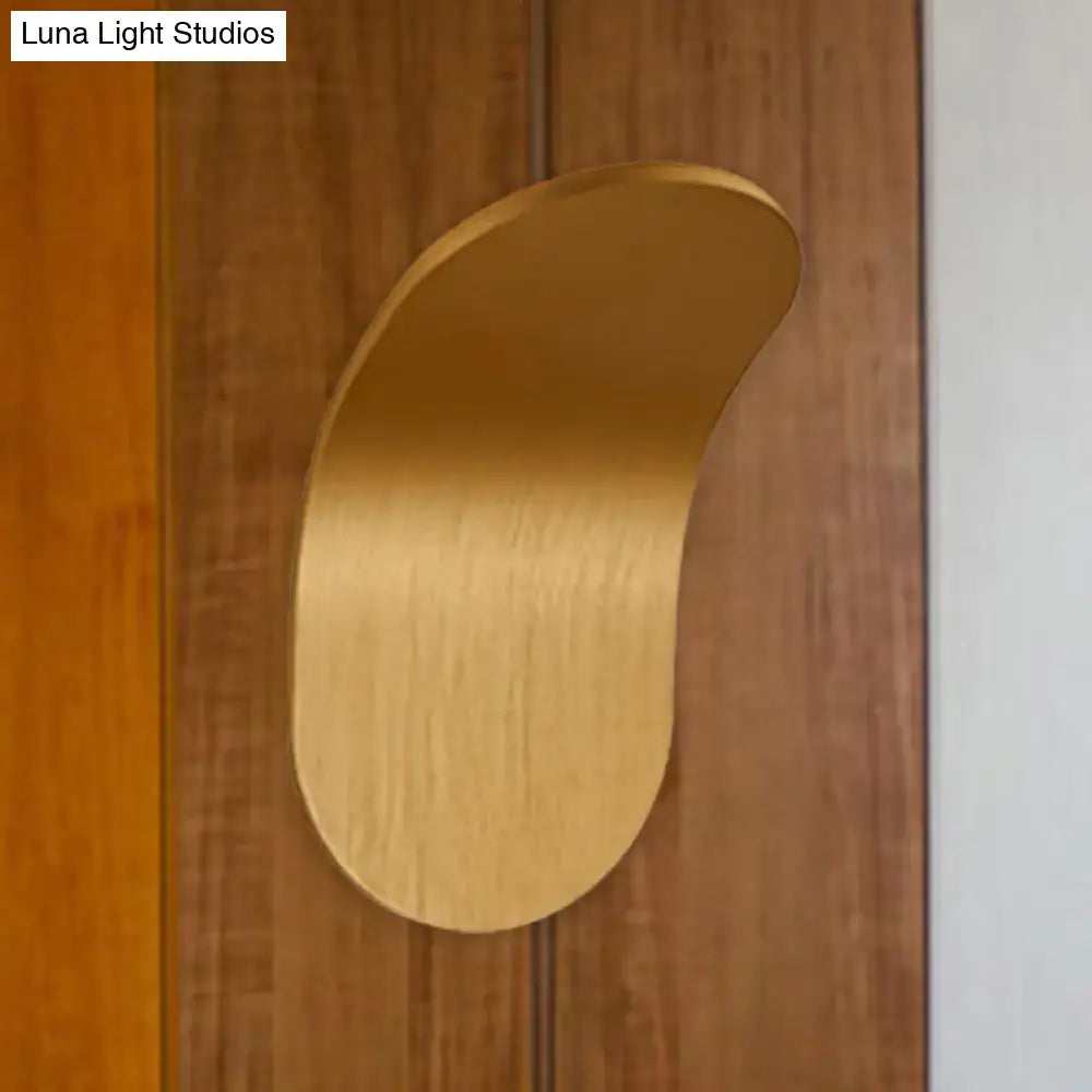 Modern metal bracket wall light – bedroom black gold coffee finish
