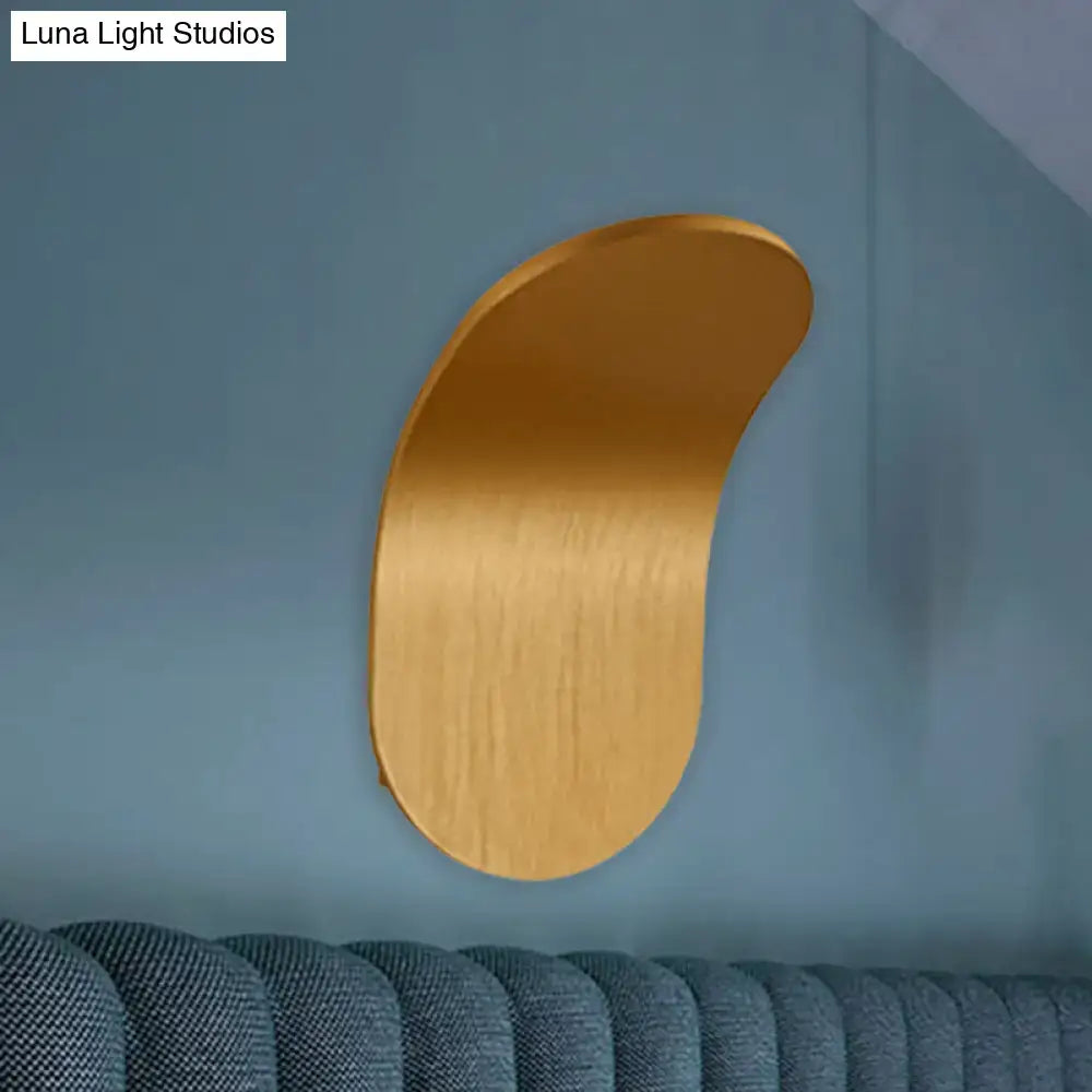 Modern metal bracket wall light – bedroom black gold coffee finish
