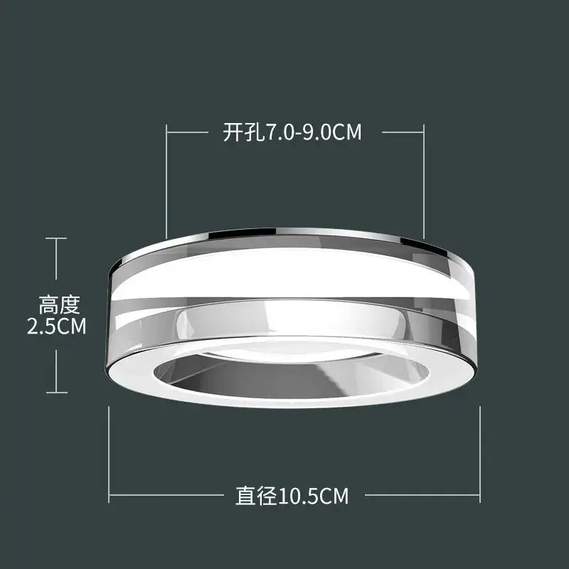 Modern metallic crystal led ceiling spotlight bedroom light fixtures