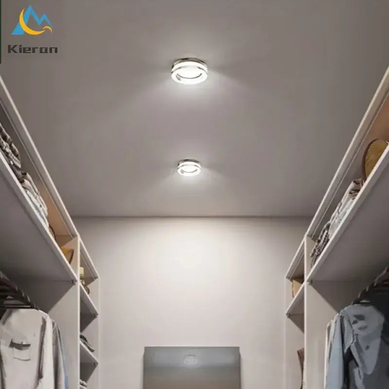 Modern metallic crystal led ceiling spotlight bedroom light fixtures