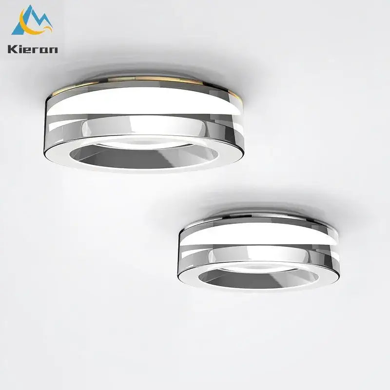 Modern metallic crystal led ceiling spotlight bedroom light fixtures