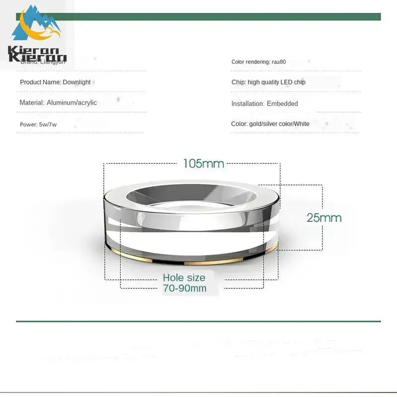 Modern metallic crystal led ceiling spotlight bedroom light fixtures