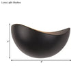 Modern metallic wall washer light bedroom ceramic sconce black & white