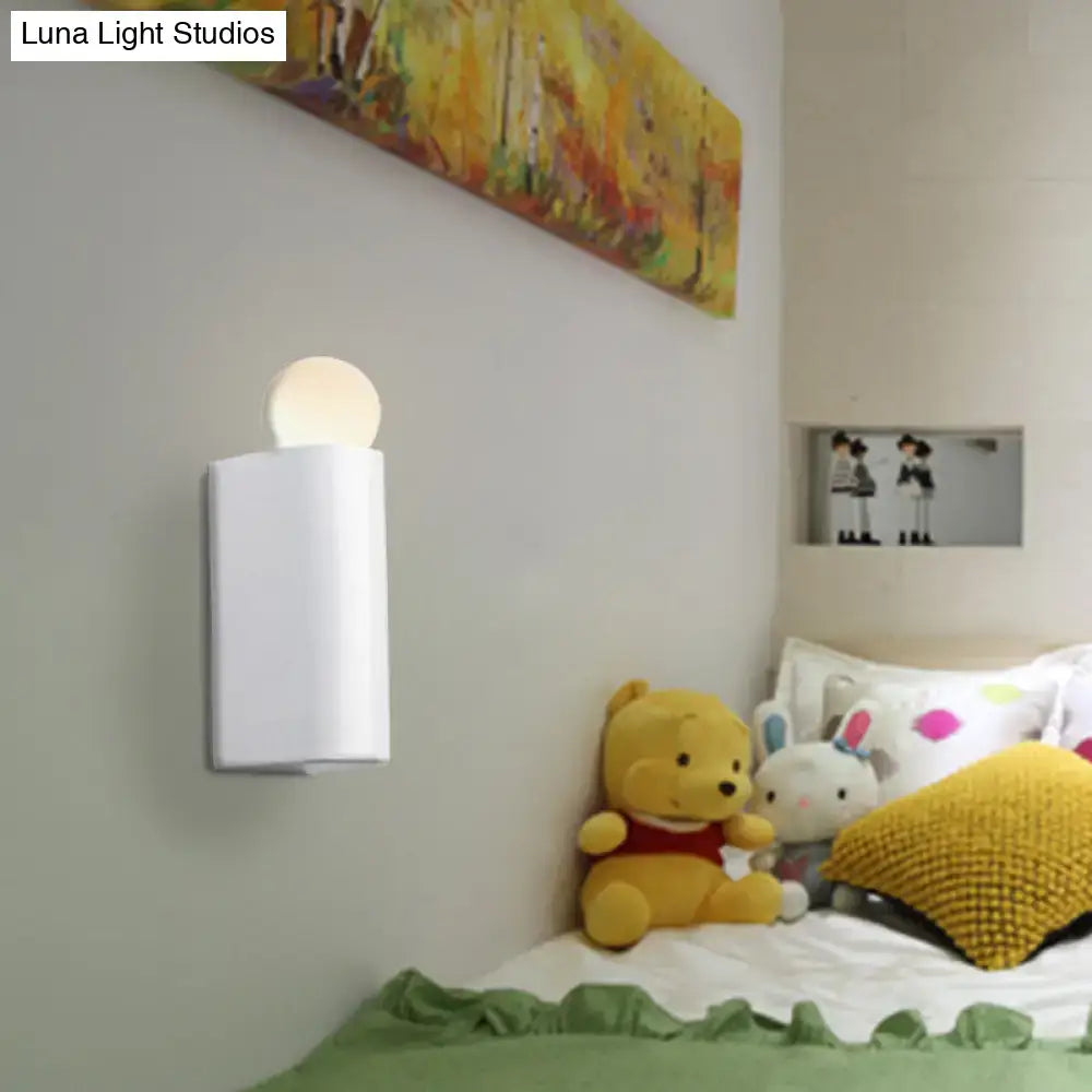 Modern milk glass ball wall lamp bedroom small medium sconcelight