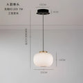 Modern milky white glass ball pendant light for dining room