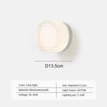 Modern minimalist amber & cream glass wall sconce bedroom light