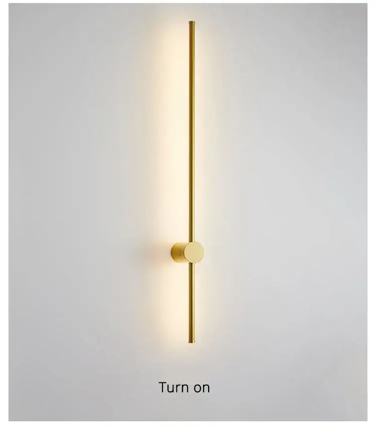Modern minimalist black creative staircase wall lights living room
