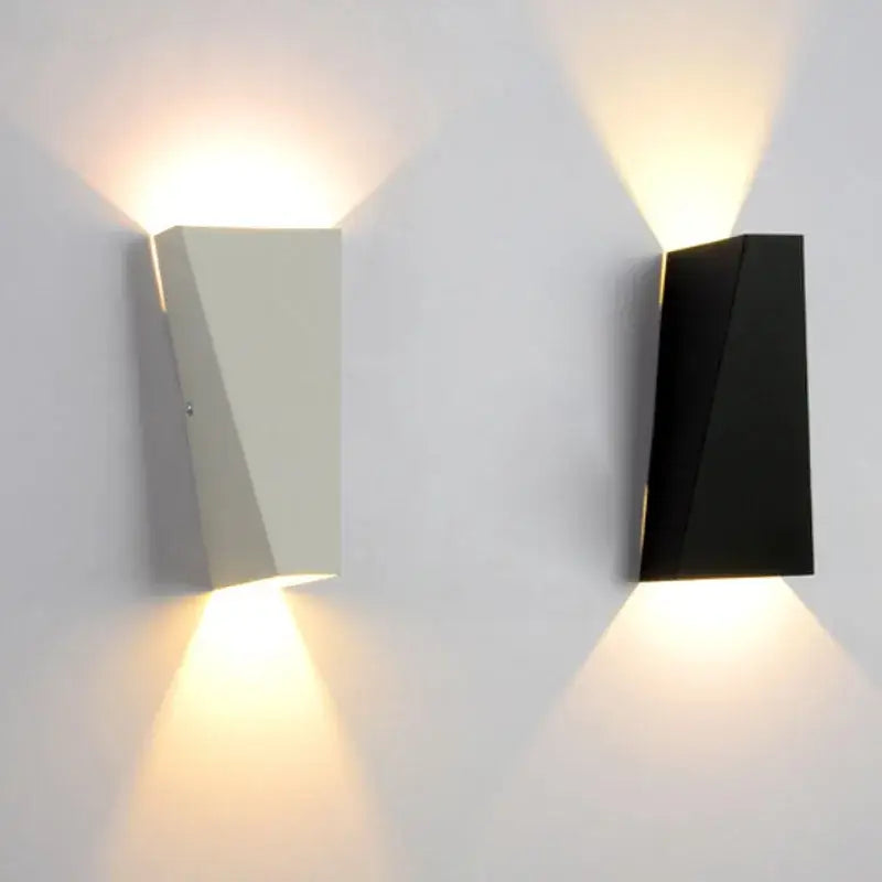 Modern minimalist black led wall lamp bedroom reading light
