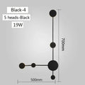 Modern minimalist black led wall lamp for living room geometric sconce