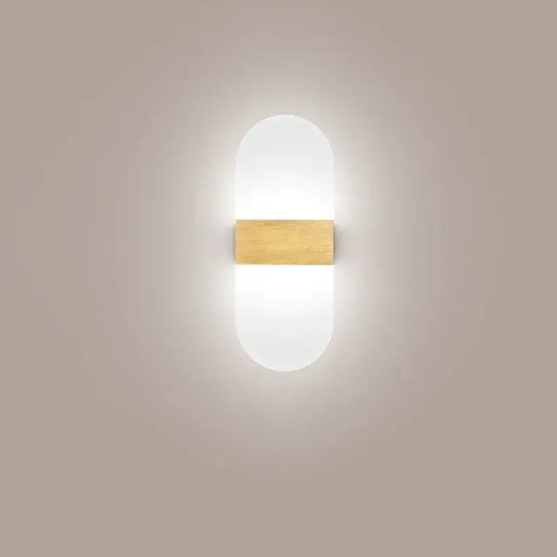 Modern minimalist black led wall light bedroom sconce