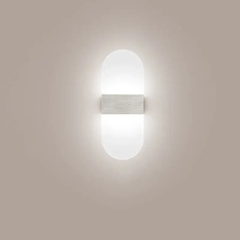 Modern minimalist black led wall light bedroom sconce