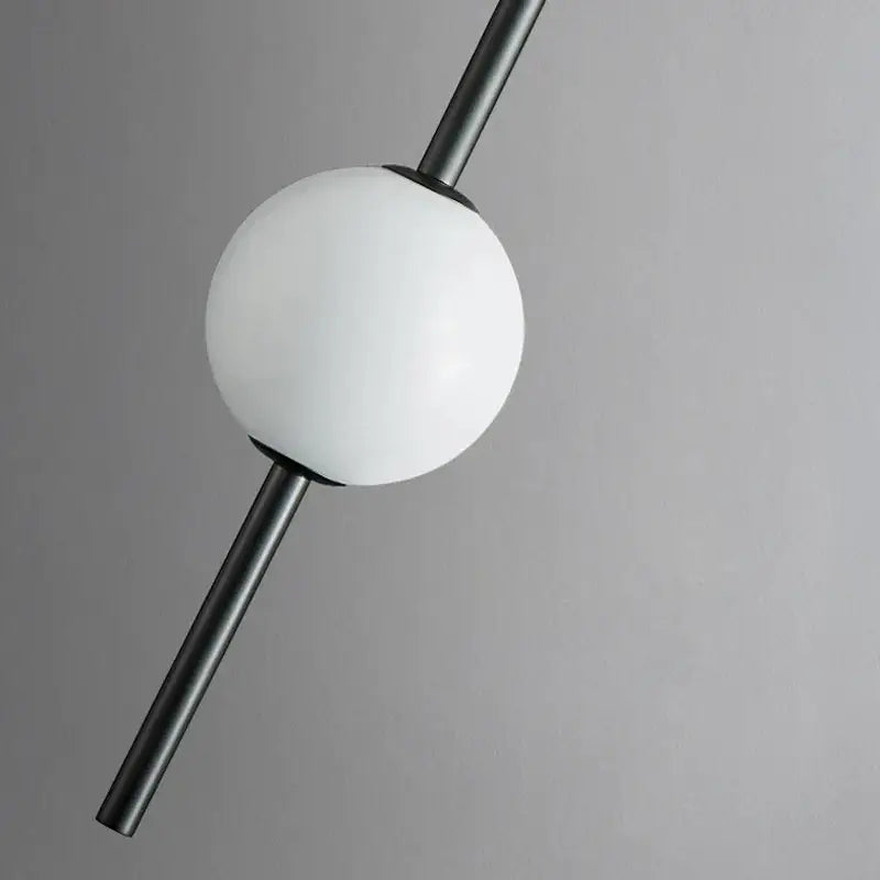 Modern minimalist black & white creative led chandeliers living room