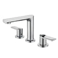 Modern minimalist brush gold widespread basin faucet bathroom mixer