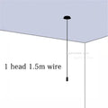 Modern minimalist decorbites black rope pendant lamp living room light