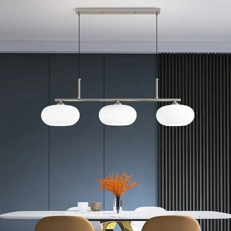 Modern minimalist decorbites glass chandelier living room pendant light