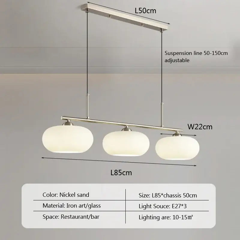 Modern minimalist decorbites glass chandelier living room pendant light