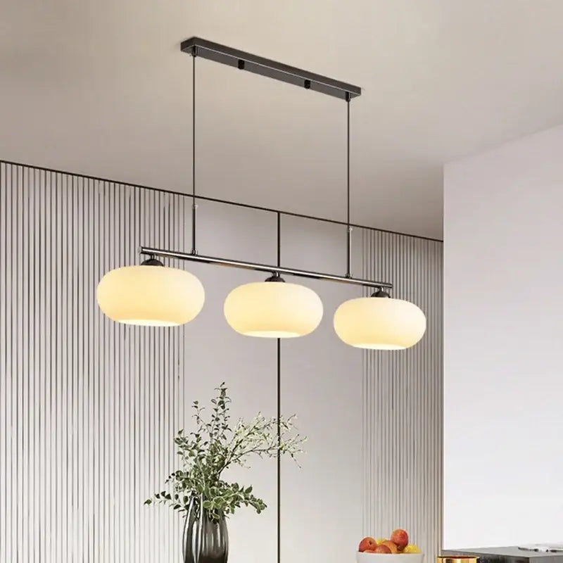 Modern minimalist decorbites glass chandelier living room pendant light