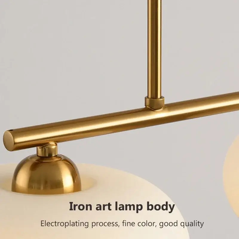 Modern minimalist decorbites glass chandelier living room pendant light