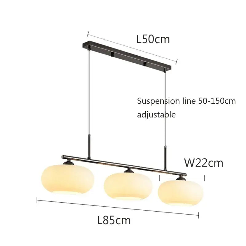 Modern minimalist decorbites glass chandelier living room pendant light
