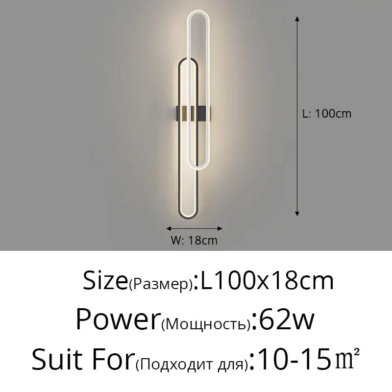 Modern minimalist decorbites led wall lights bedroom sconce