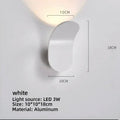 Modern minimalist gold & black led wall lamps for living room