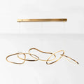 Modern minimalist golden led ring hanging light for dining room