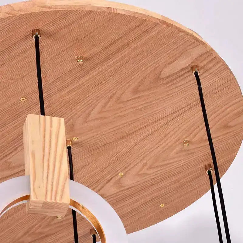 Modern minimalist led wooden staircase ceiling lights dining room