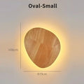 Modern minimalist led wooden wall lights for living room decor