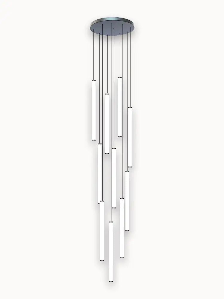 Modern minimalist loft black chandelier living room pendant light