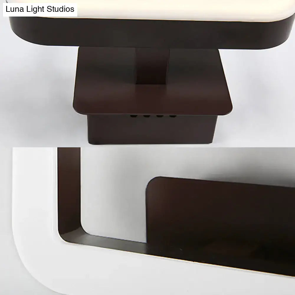 Modern minimalist off-white led wall sconce bedroom natural light