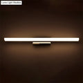 Modern minimalist silver led vanity lamp bathroom wall sconce