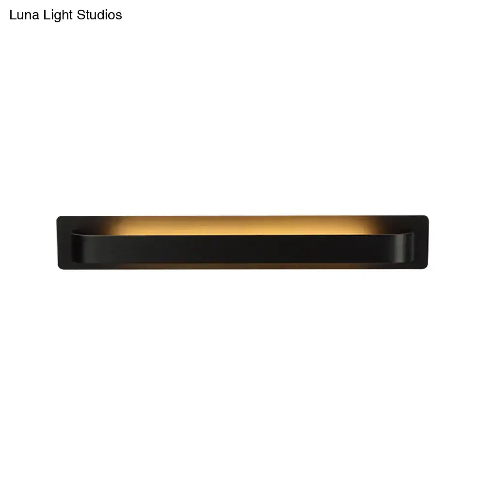 Modern minimalist silver linear wall lamp living room light